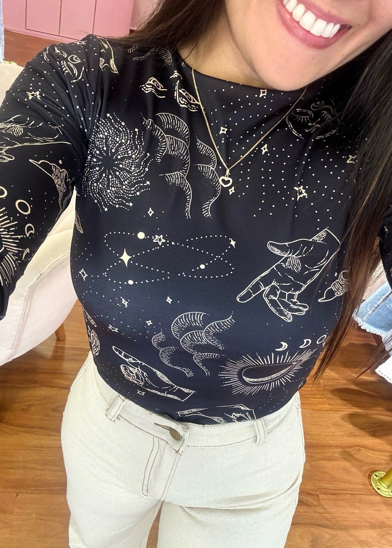 Body Natasha manga larga negro