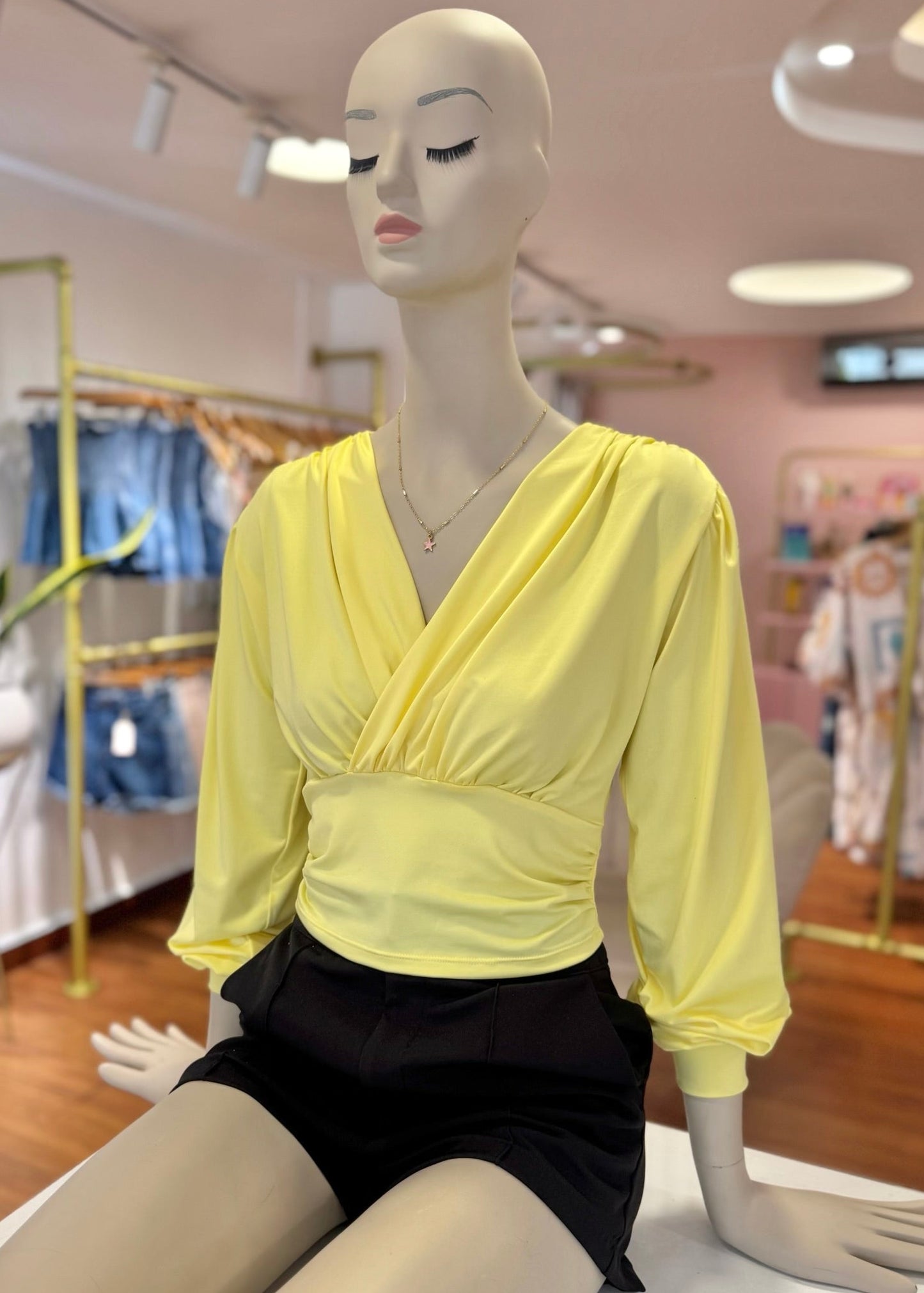 Blusa Tiffany amarilla