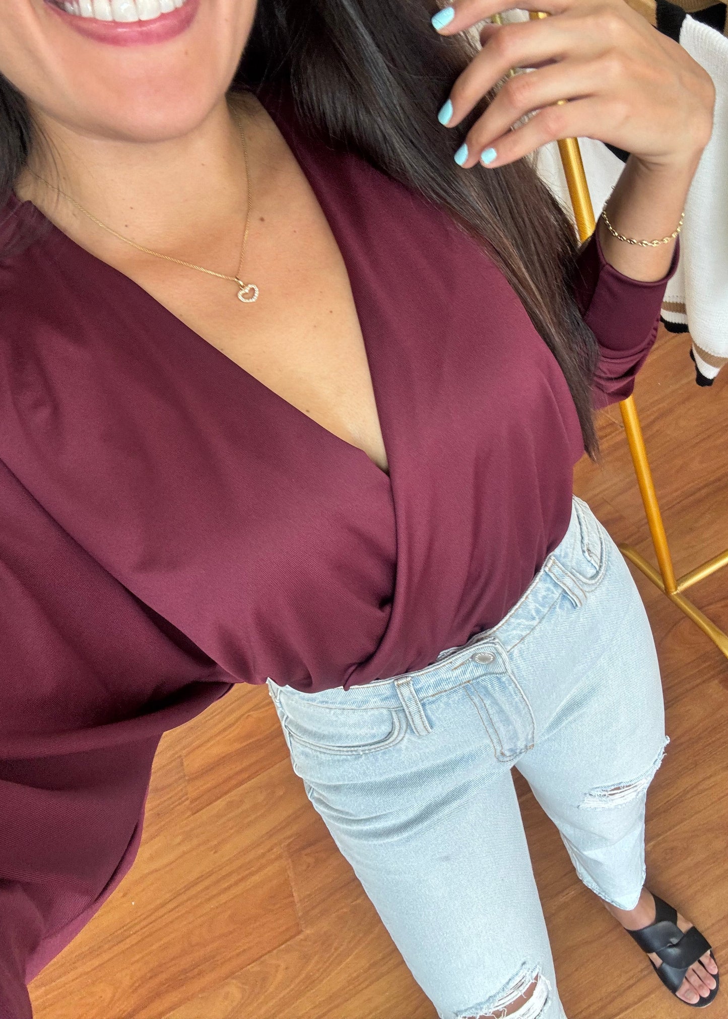 Blusa Samy vino tinto