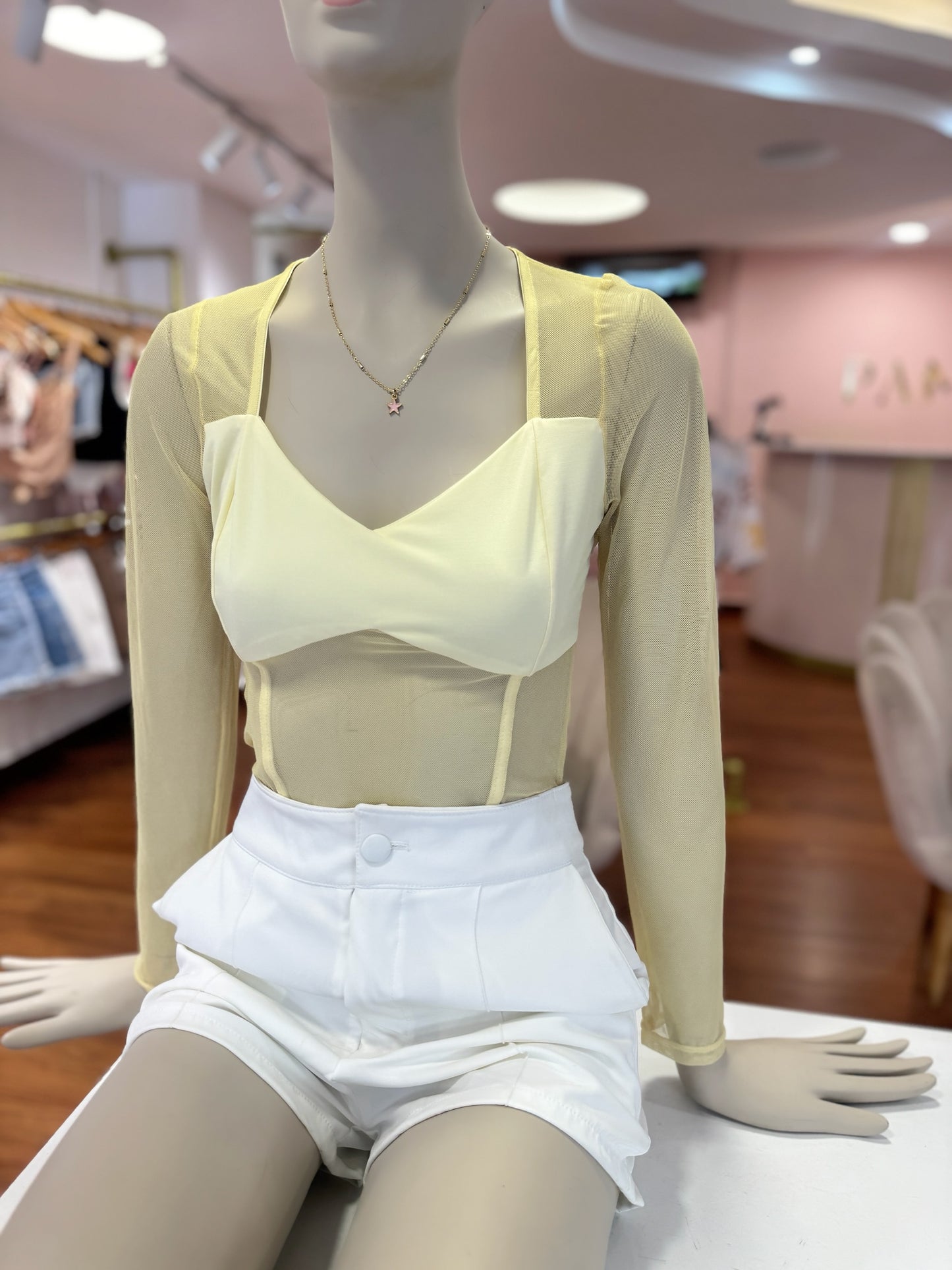 Body en transparencia Amarillo