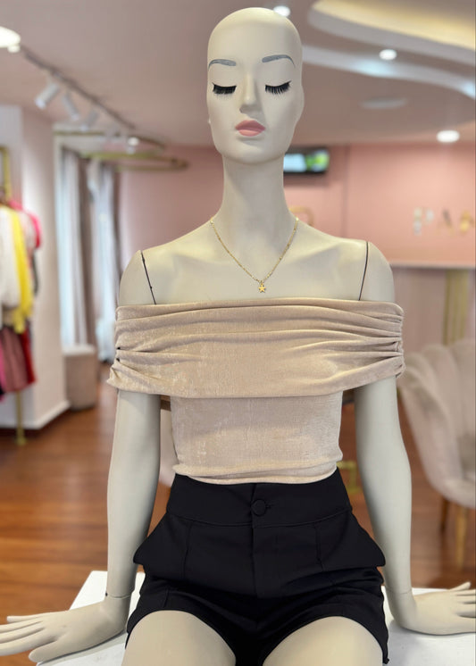 Body cuello bandeja dorado