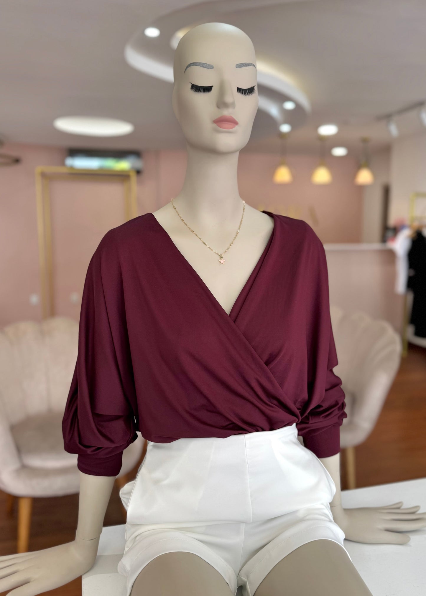Blusa Samy vino tinto