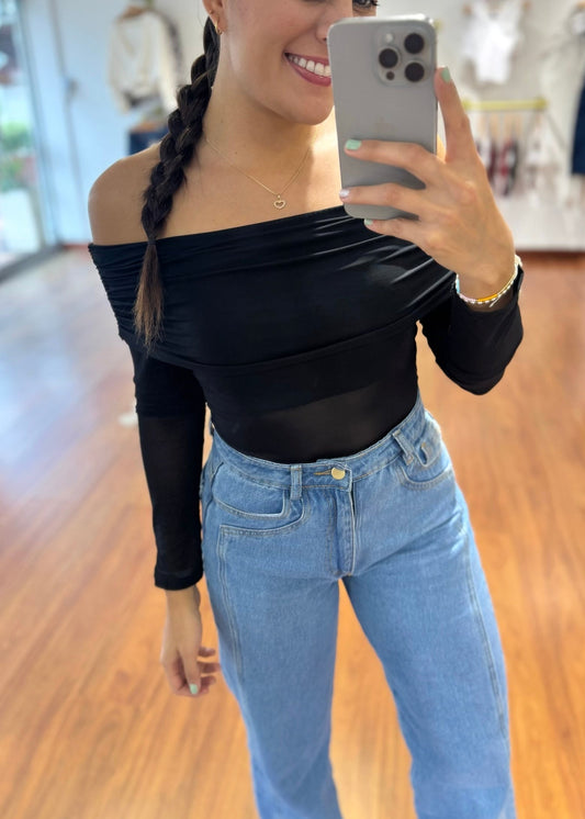 Blusa Luciana negra
