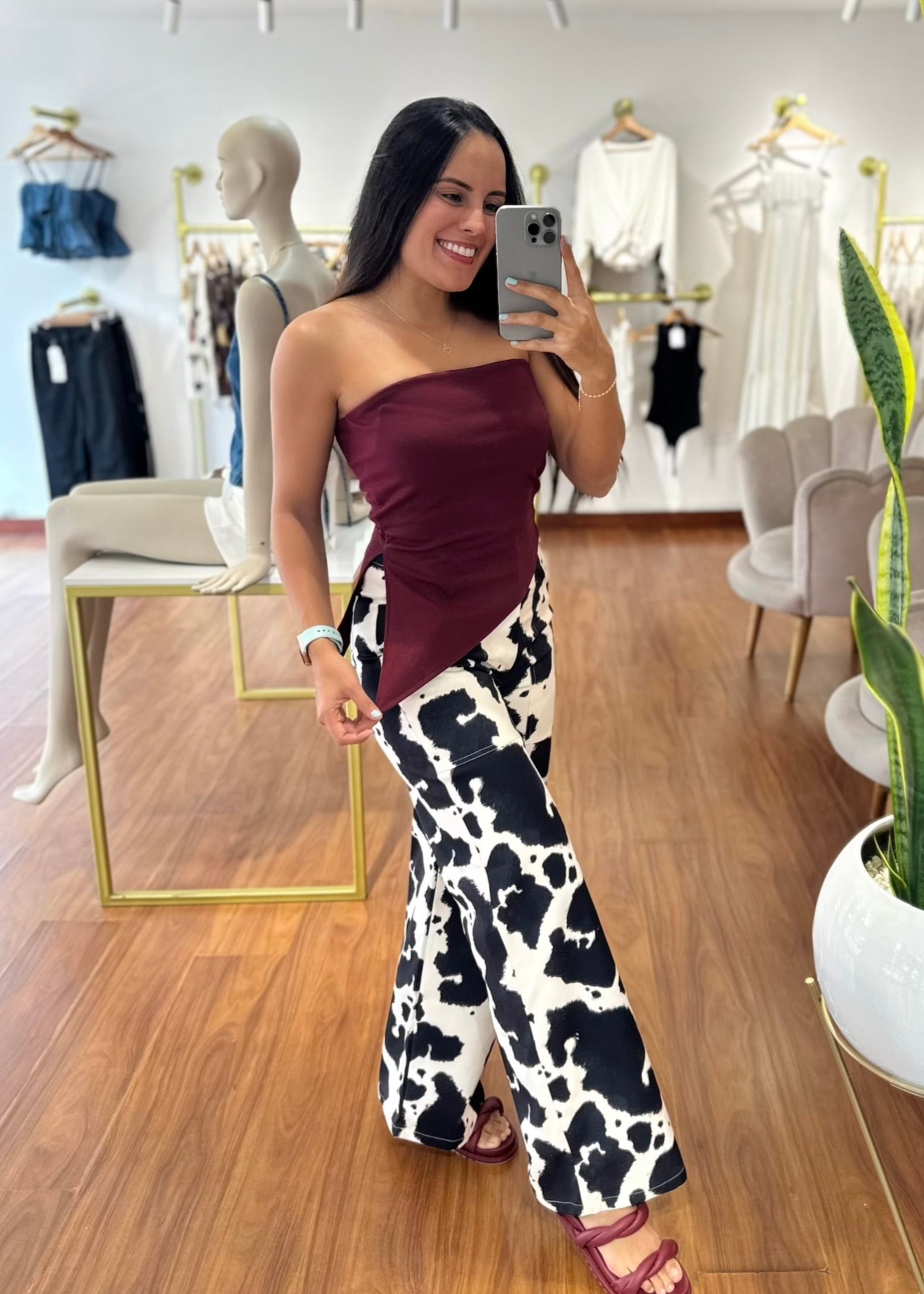 Blusa Missy vino tinto