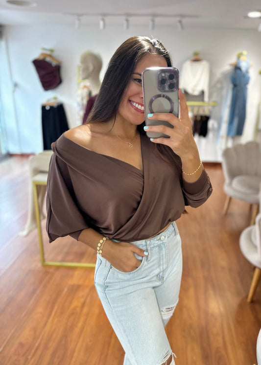 Blusa Samy marrón