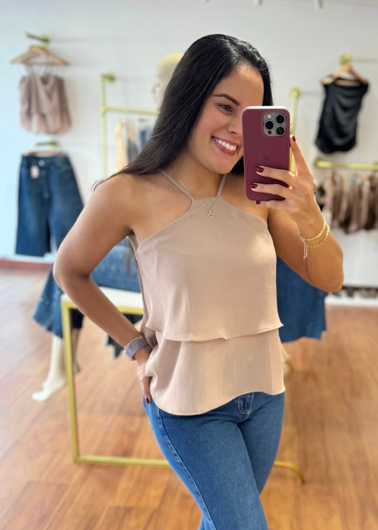 Blusa Anastacia beige