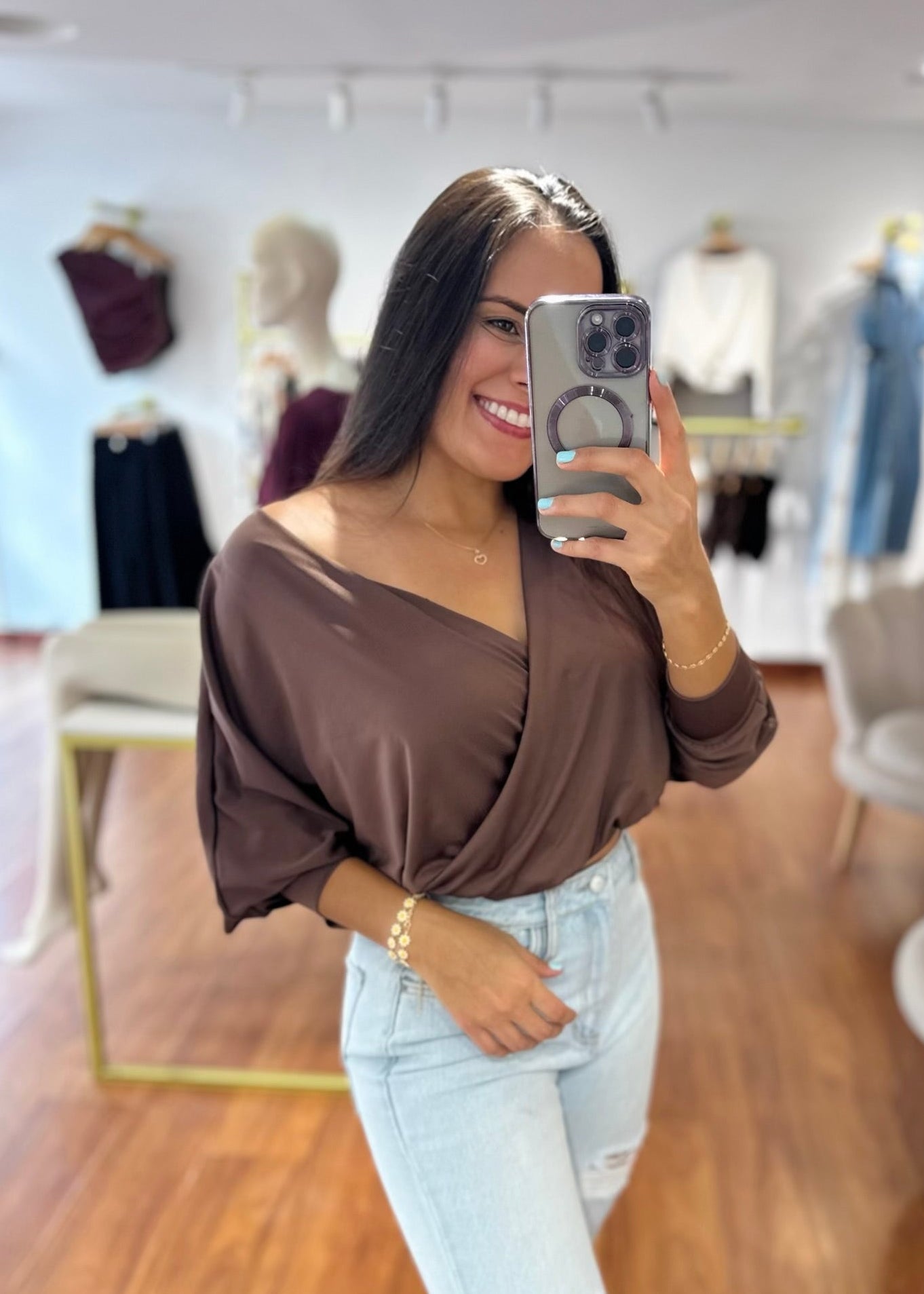 Blusa Samy marrón