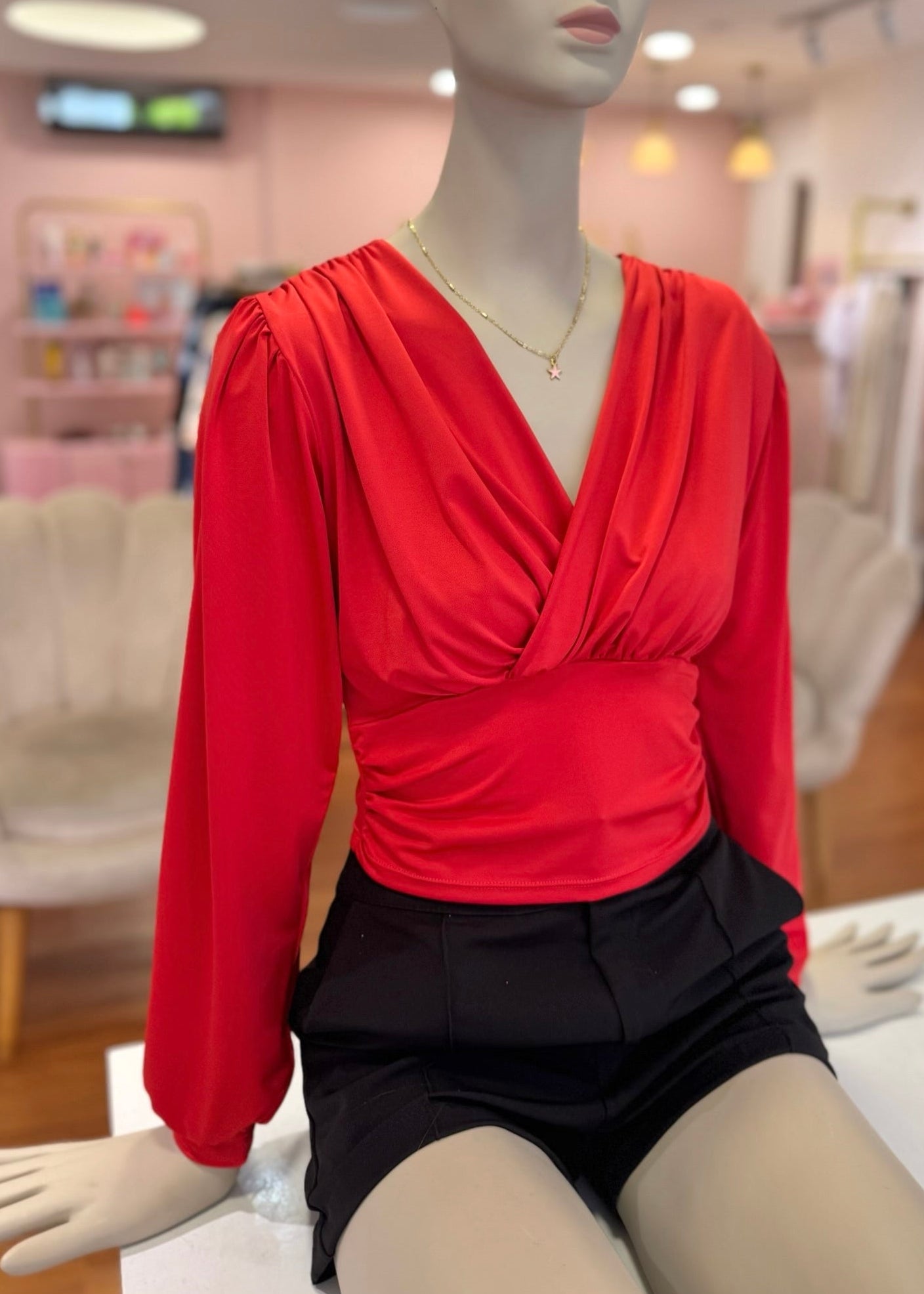 Blusa Tiffany roja