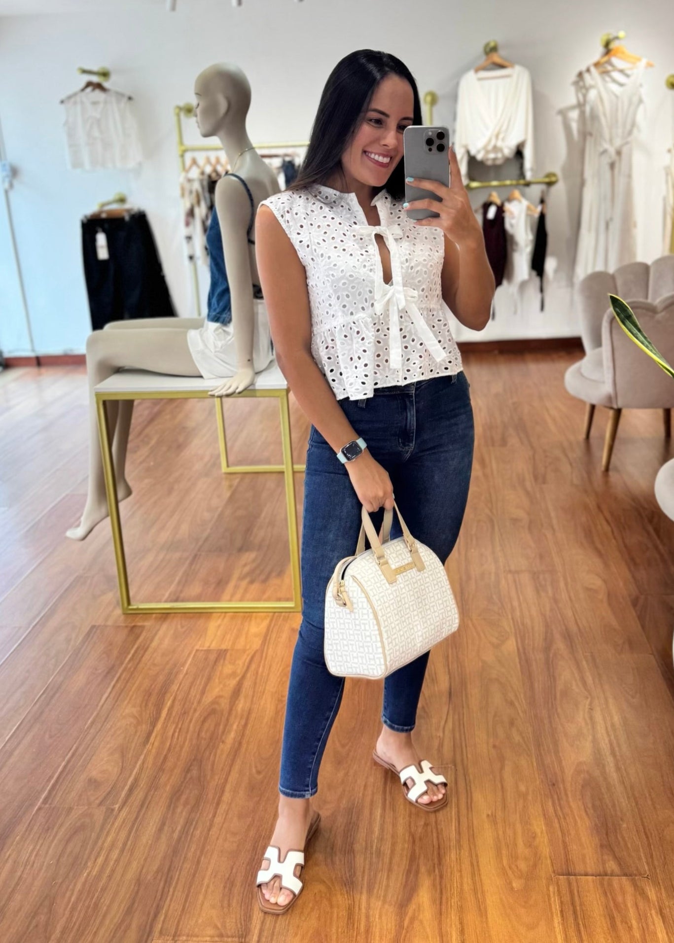 Sandalias Ámbar miel con blanco