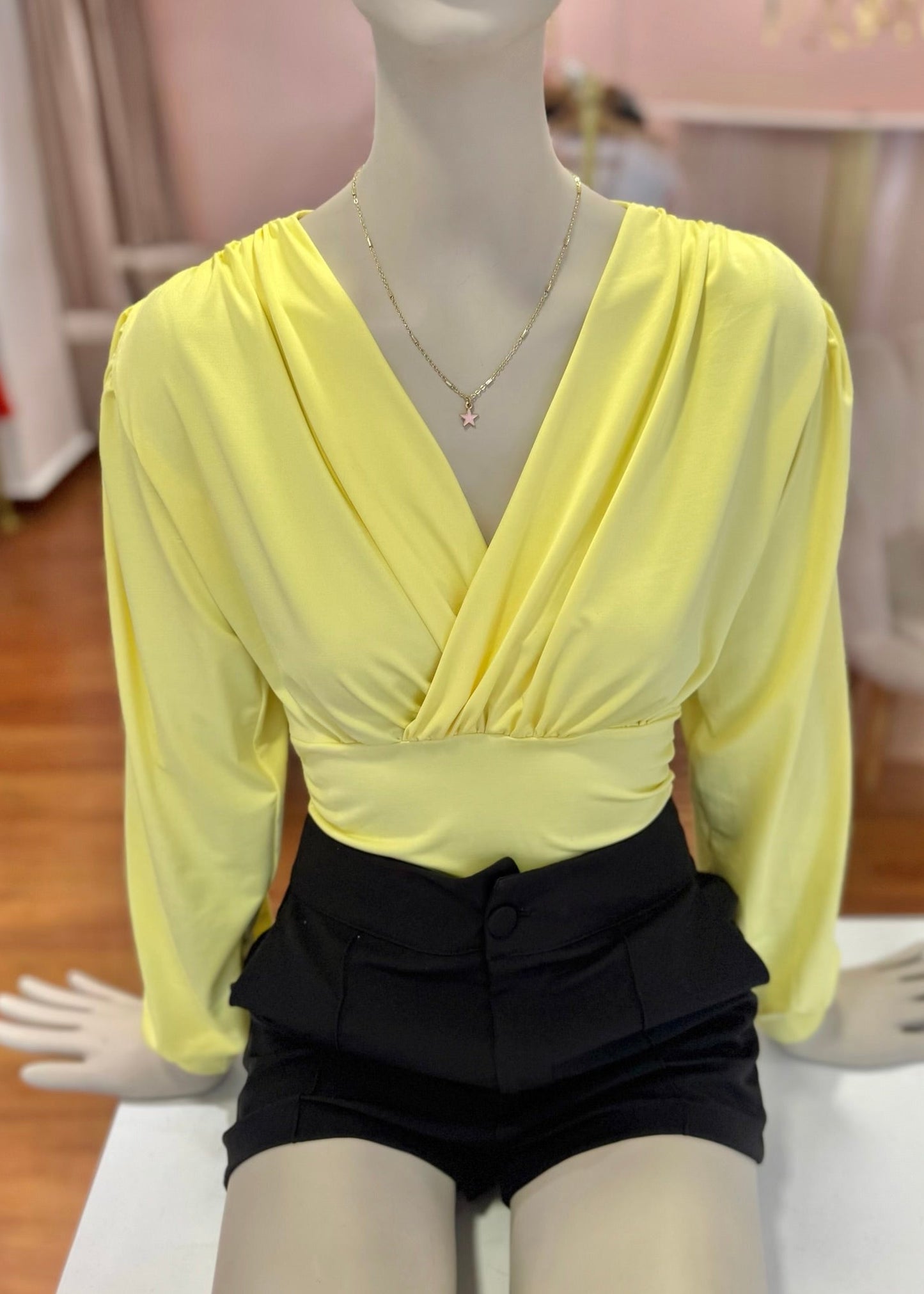 Blusa Tiffany amarilla