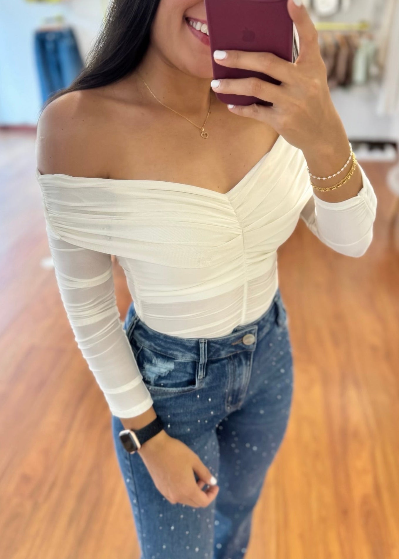 Blusa Abigail marfil