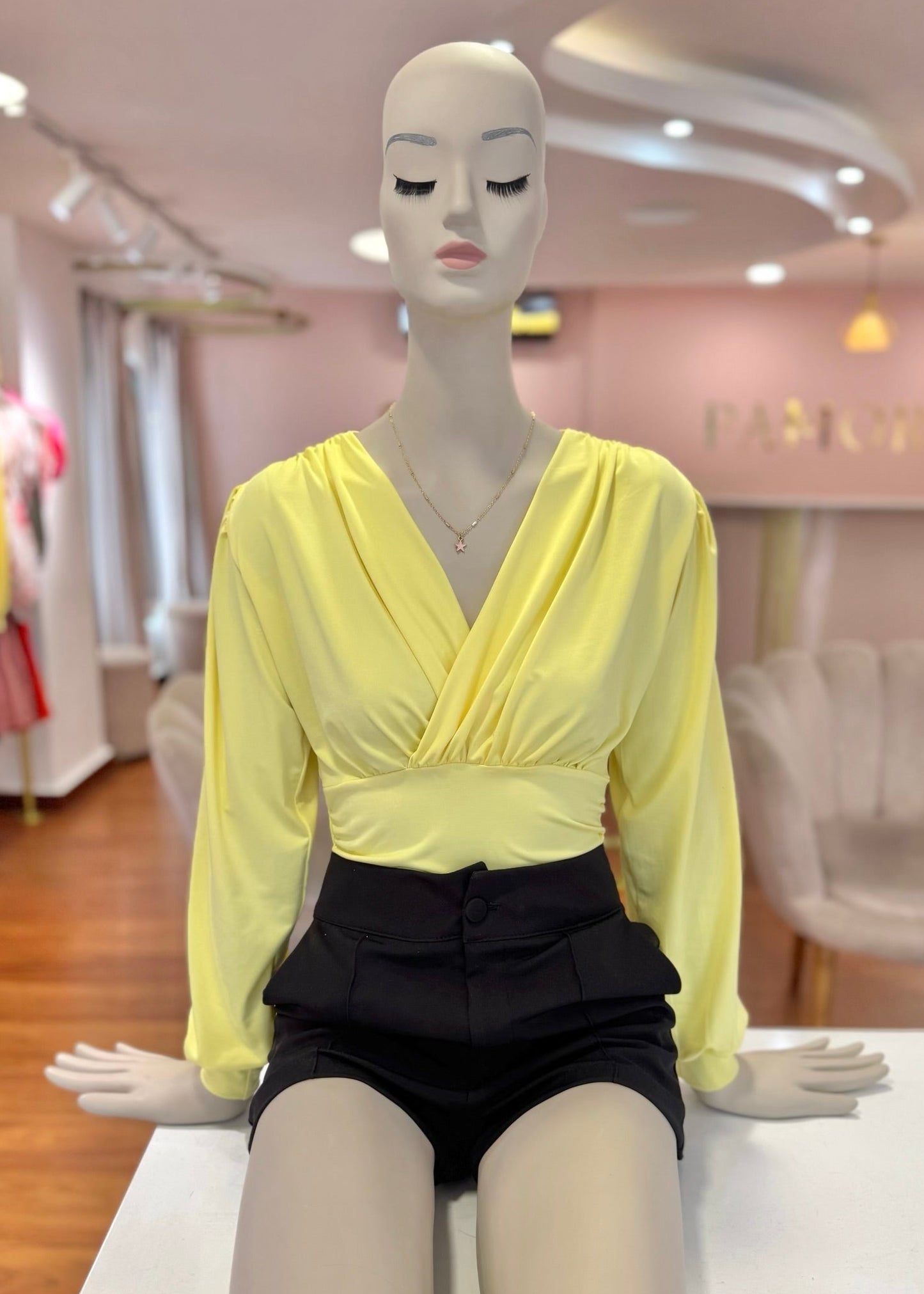 Blusa Tiffany amarilla