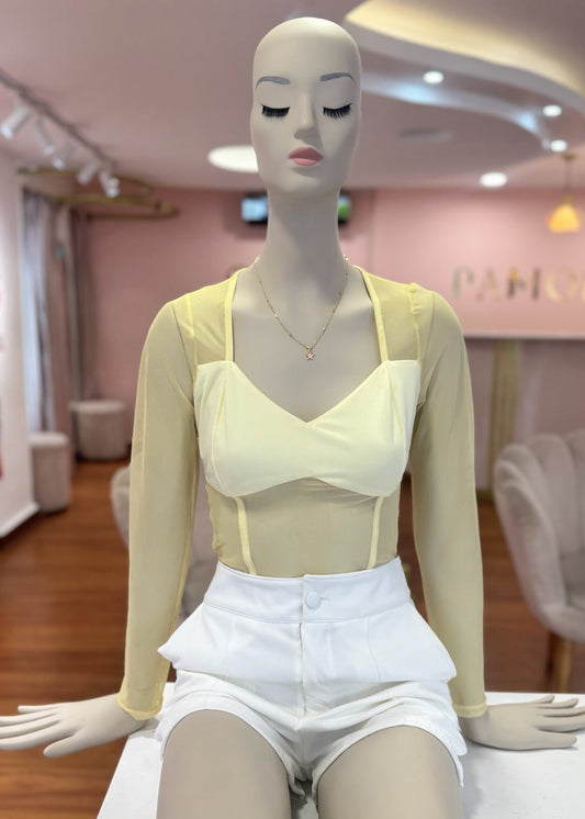 Body en transparencia Amarillo