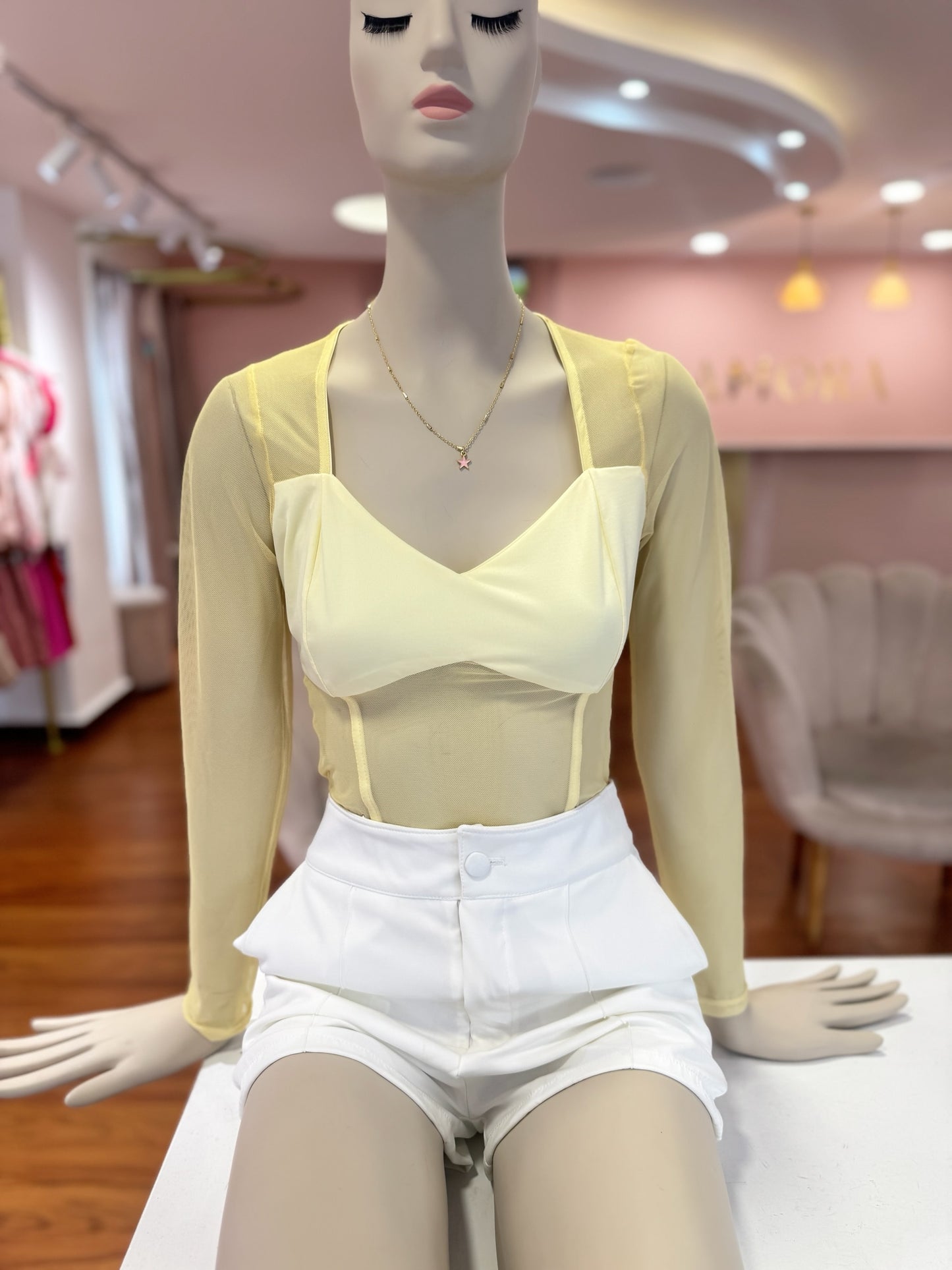 Body en transparencia Amarillo