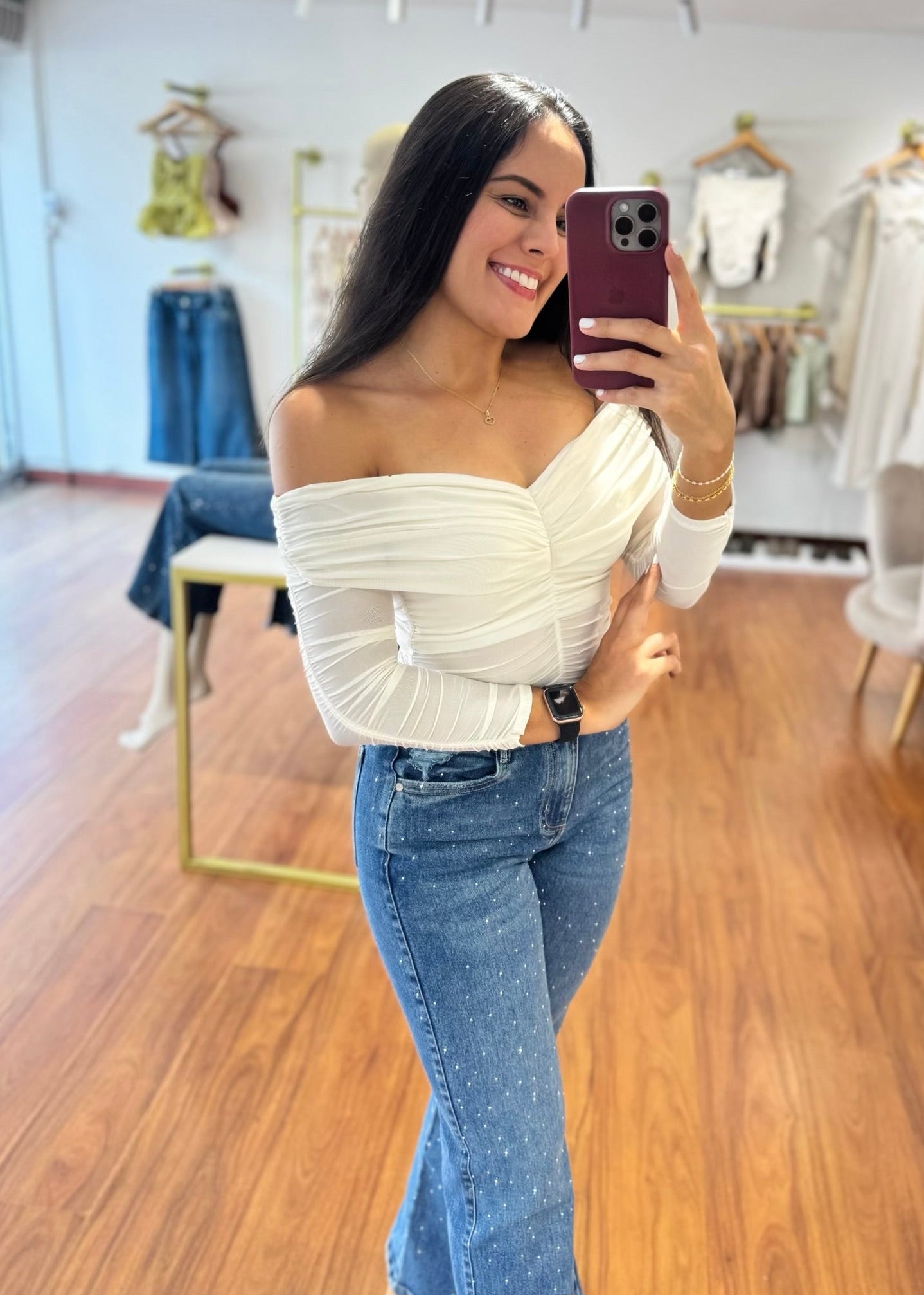 Blusa Abigail marfil