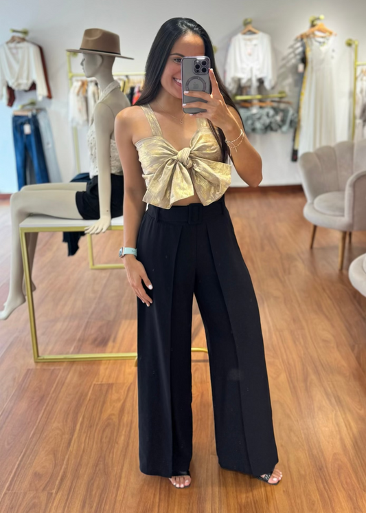 Pantalón Zafiro con cinturon negro